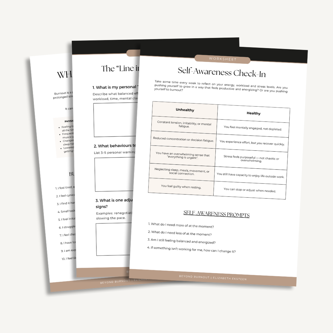 Elizabeth Eksteen workshops worksheets