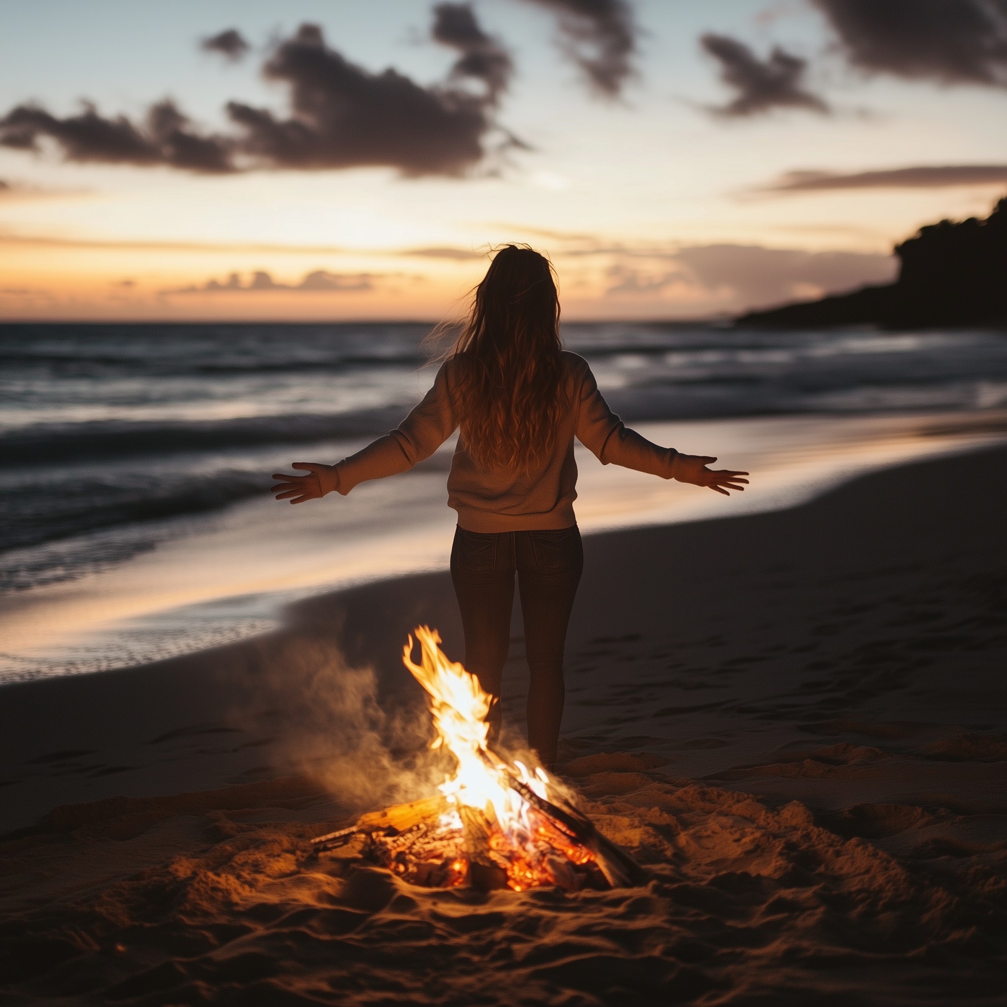 Perfectionism & The Wild Woman woman at fire